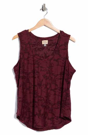 Floral Scoop Neck Tank Top