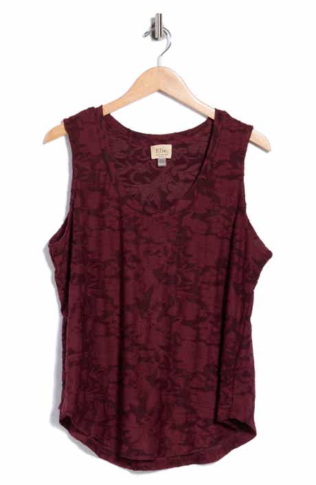 Floral Scoop Neck Tank Top