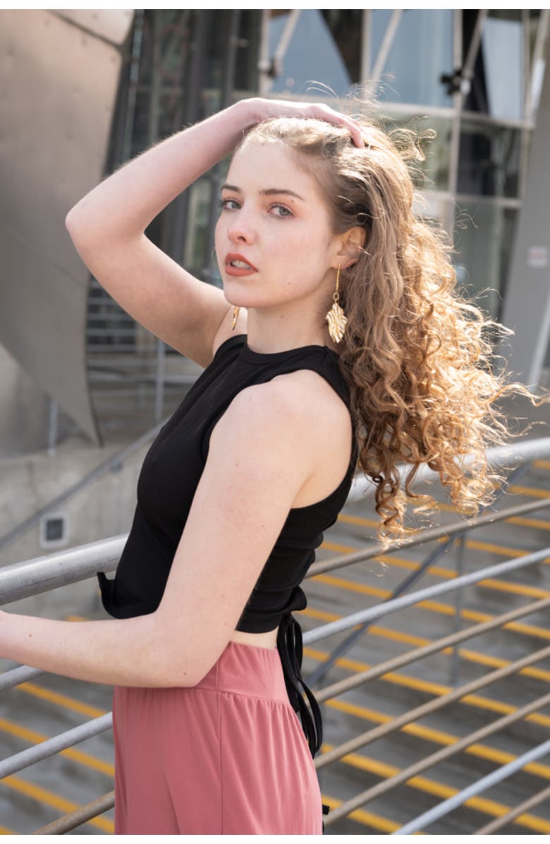 Lunaversoul Gold Heatwave Earrings, Alternate, color, Gold