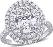 Julianna B. 3-7/8 CTW Lab-Grown Diamond Double Halo Ring 14k