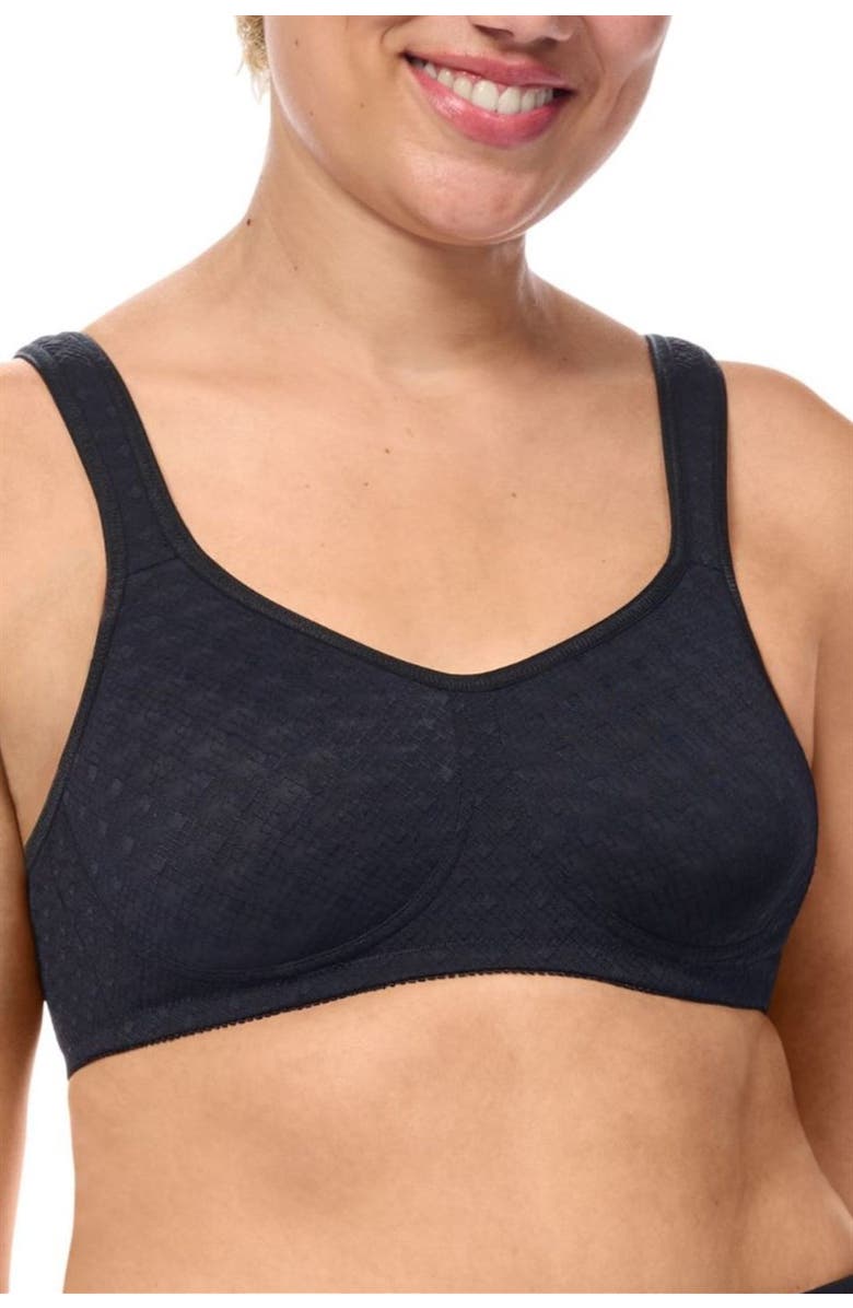 Amoena Tiana Wire-Free Bra, Main, color, Black