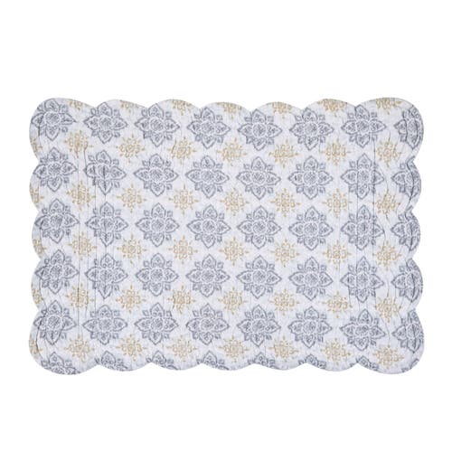 C & F Home C&f Home Harlan Placemats Set Of 6, 13" X 19" In Blue