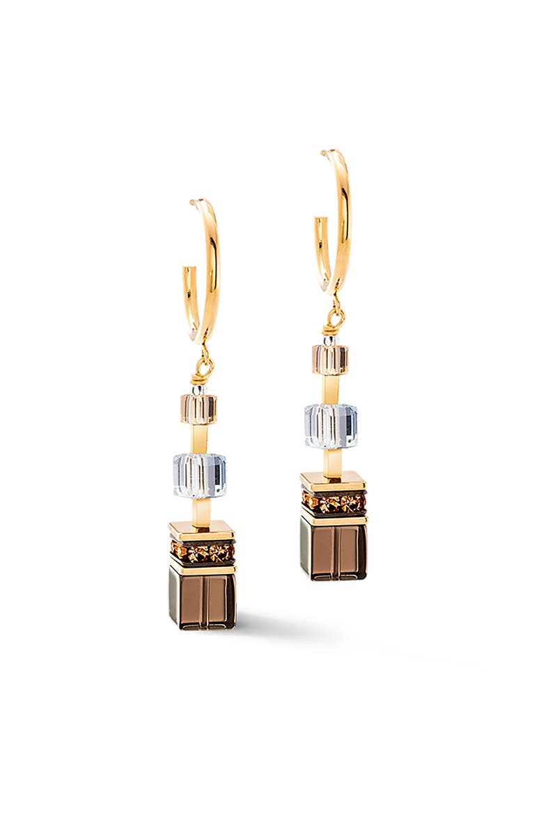 Geocube Precious Statement Earring, Main, color, Blush