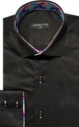 MASUTTO Monaco Solid Button-Up Long Sleeve Shirt