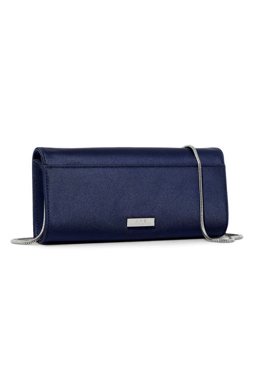 Alexis Bittar Crystal Curve Clutch In Blue