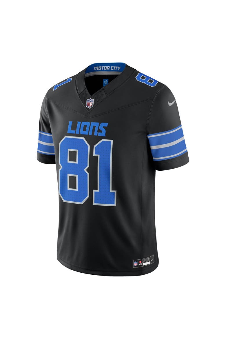 Men's Nike Calvin Johnson Black Detroit Lions Alternate Vapor F.U.S.E. Stitched Retired Limited Jersey, Alternate, color, Black