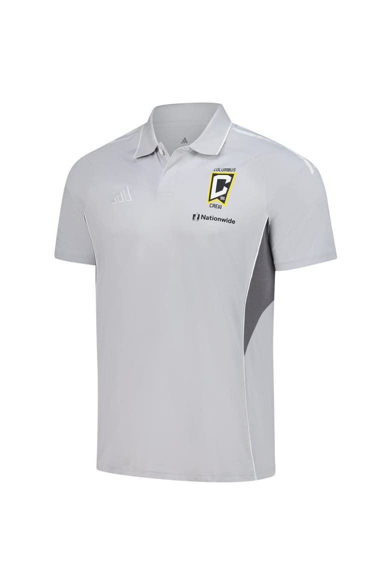 Men's adidas Silver Columbus Crew 2025 Training Polo, Alternate, color, Silver
