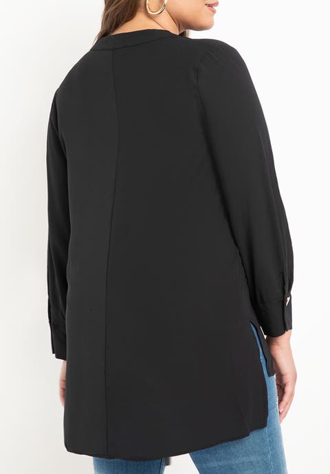 Mandarin Collar Tunic (Plus)