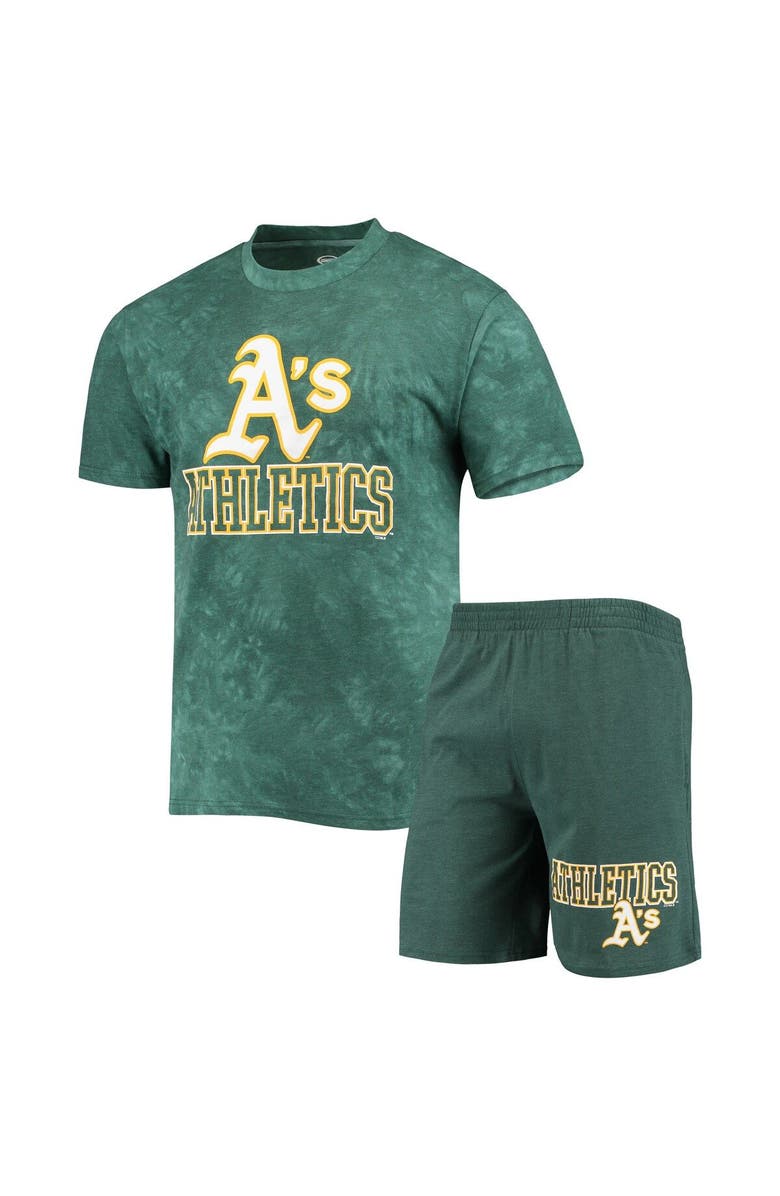 CONCEPTS SPORT Men's Concepts Sport Green Oakland Athletics Billboard T-Shirt & Shorts Sleep Set, Main, color, Green
