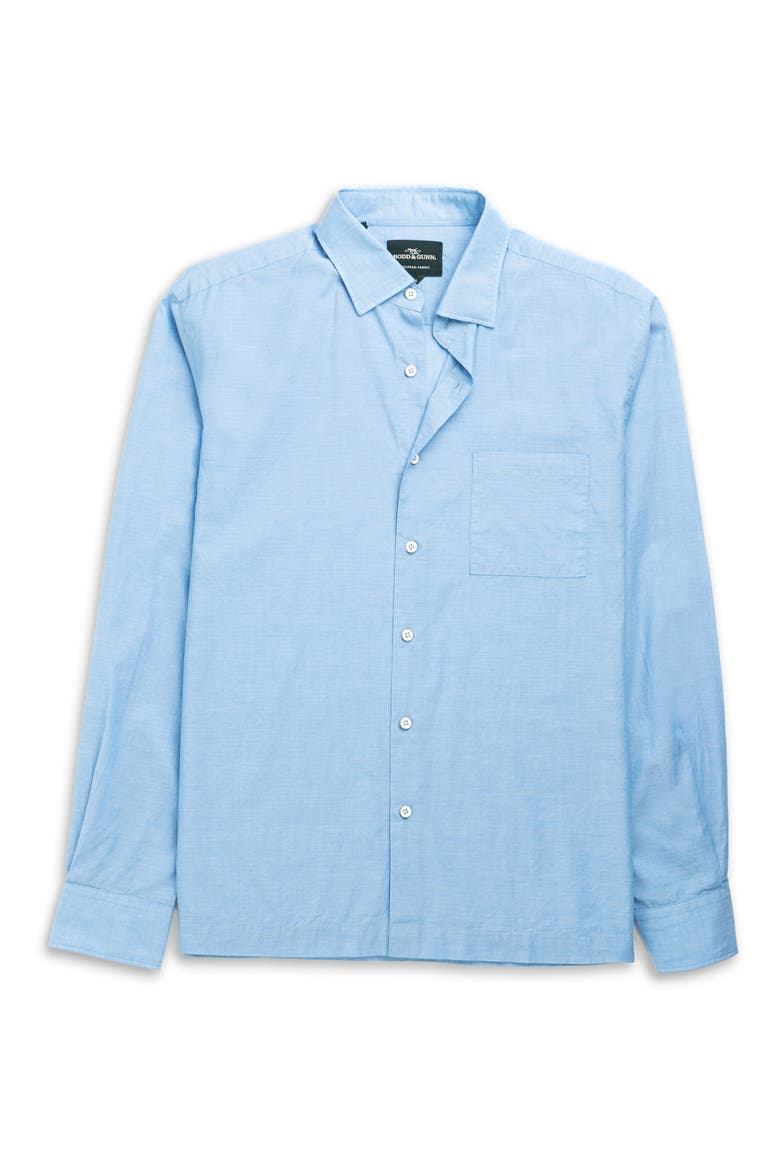 Parsons Hill Cotton Button-Up Shirt, Alternate, color, SKY