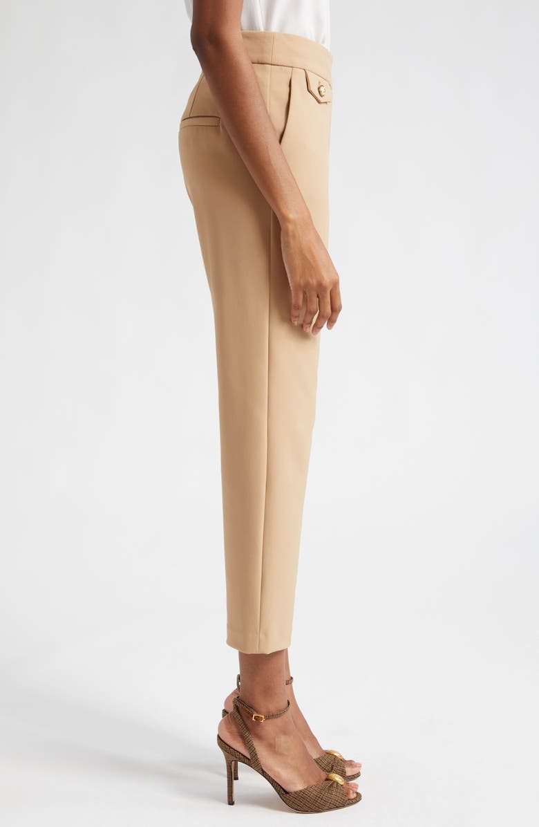 Veronica Beard Renzo Crop Pants, Alternate, color, Khaki