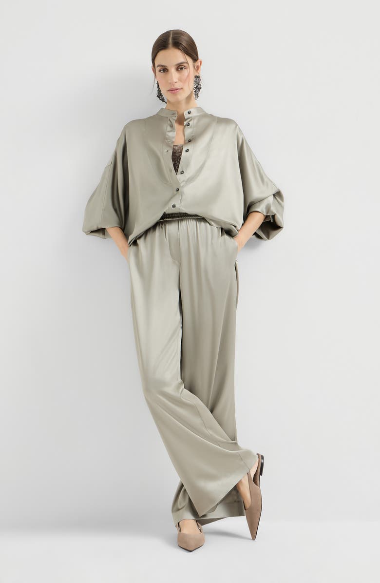 Brunello Cucinelli Track trousers, Alternate, color, Olive