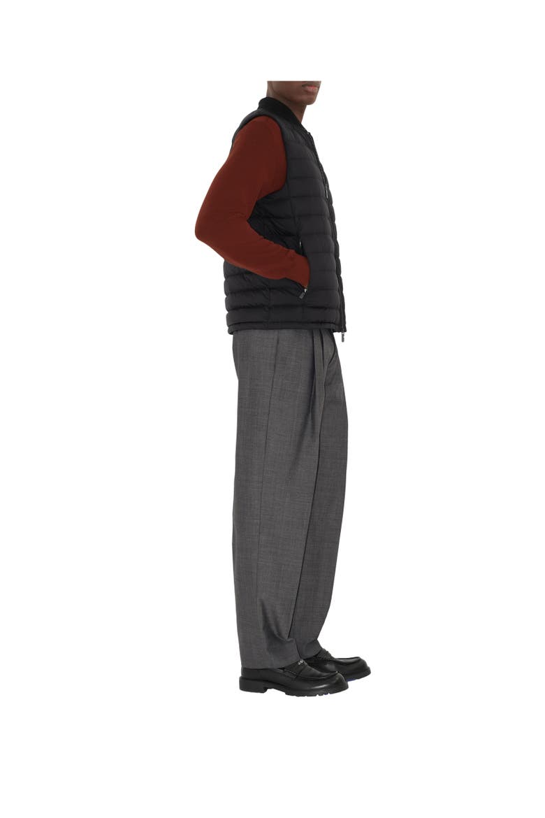 Nylon Puffer Gilet, Alternate, color, Black
