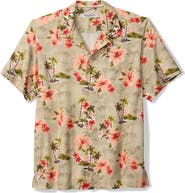 Tommy Bahama Coastal Ease Palm & Petals Floral IslandZone® Camp Shirt