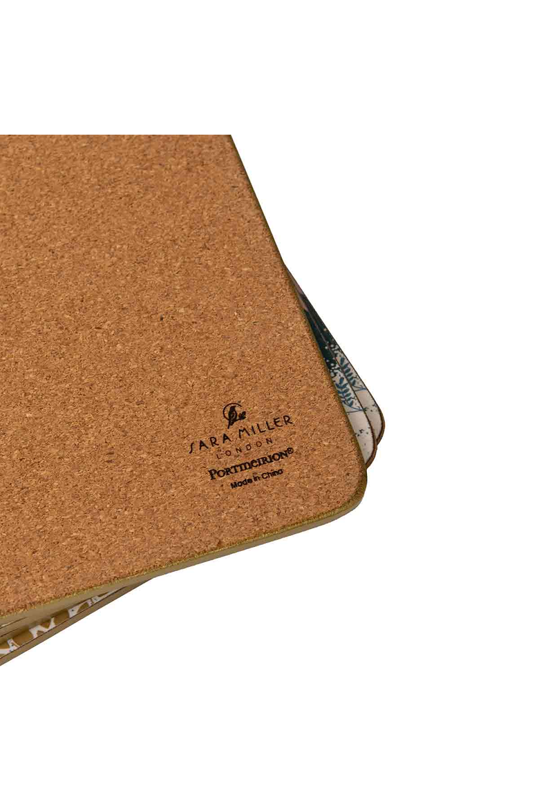 Sara Miller Woodland Tales Set of 4 Cork Back Placemats, Alternate, color, Multi