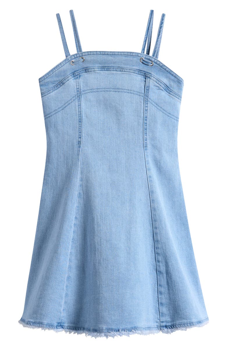 Habitual Kids Kids' Denim Fit & Flare Dress, Main, color, Indigo