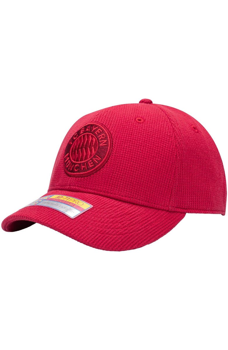 FAN INK Men's Red Bayern Munich Club Pro Adjustable Hat, Main, color,