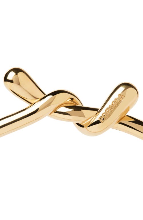 Pdpaola Twist Bangle In Gold
