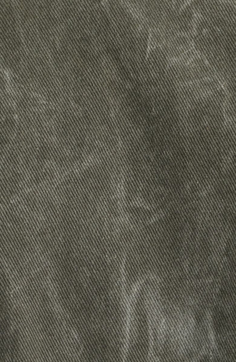 Obey Workman Cotton Denim Zip Jacket, Alternate, color, Black Olive Wrinkle Wash