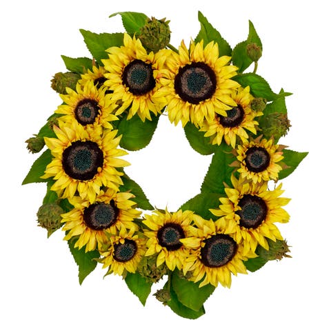 22-in Sunflower Wreath