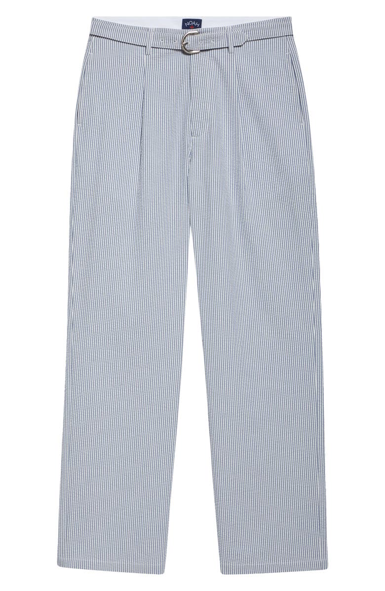 Noah Belted Pleated Seersucker Pants, Alternate, color,