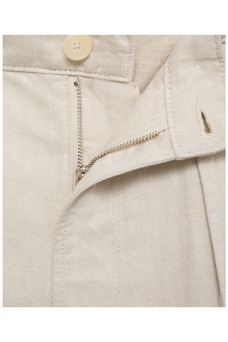 Drawstring Cotton & Linen Bermuda Shorts, Alternate, color, ECRU
