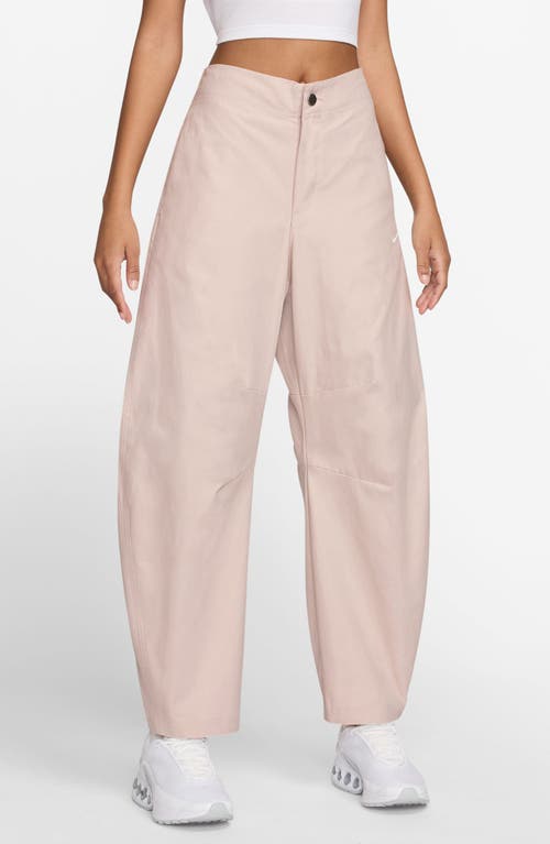 Nike Sportswear Street Barrel Leg Pants In Pink