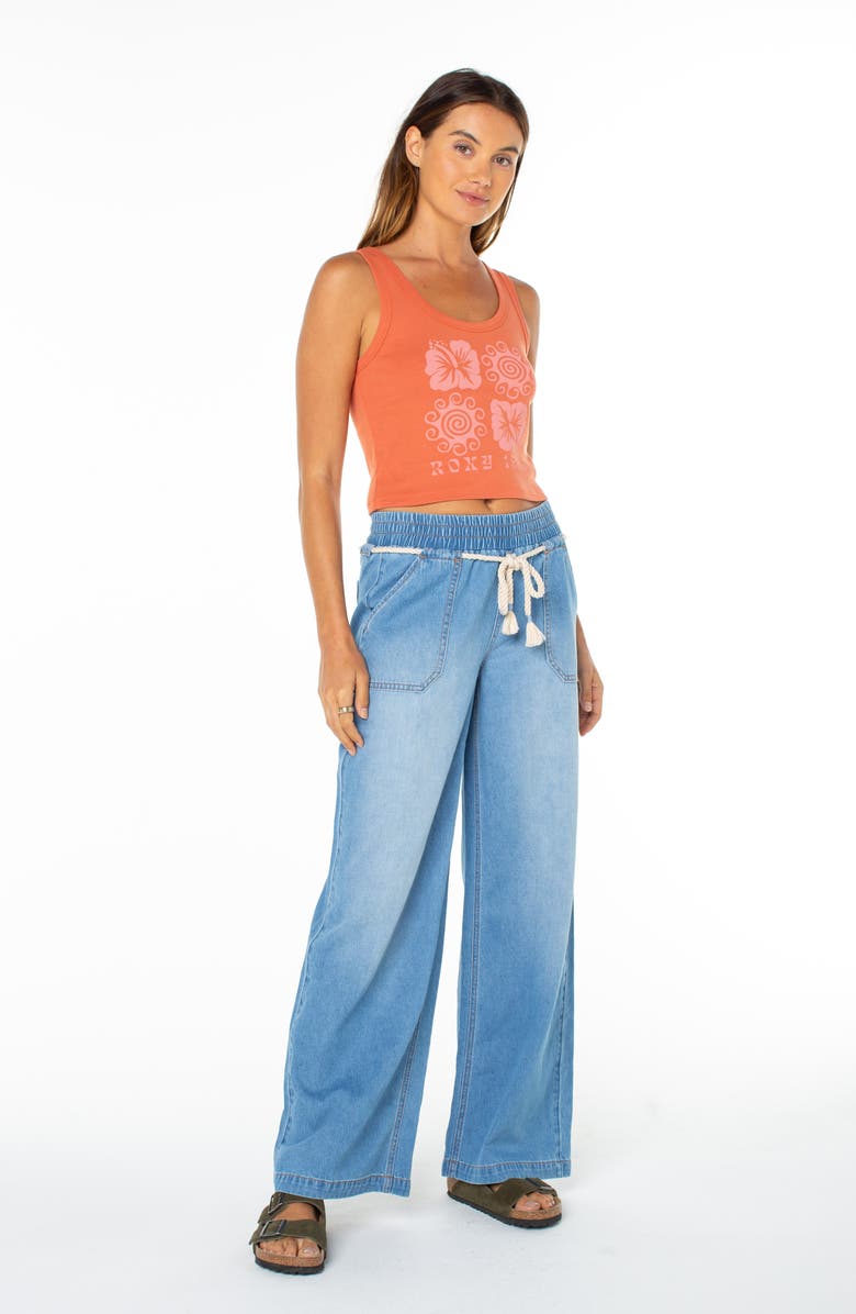 Roxy Hibiscus Swirl Graphic Tank, Alternate, color,