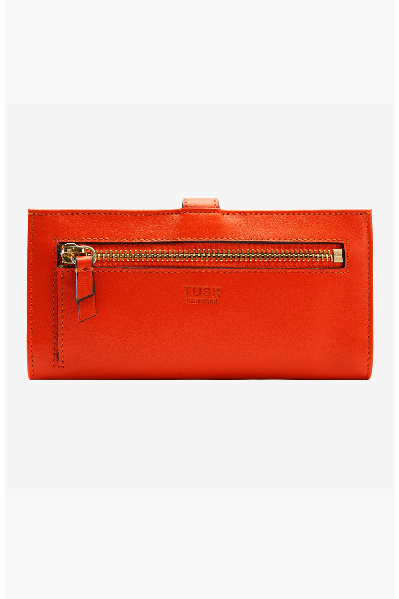 Joy Long Slim Wallet, Alternate, color, Orange