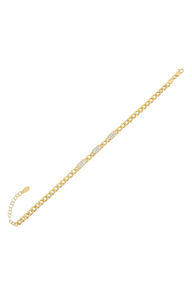 Adina's Jewels Pavé Bars Bracelet, Main, color, 