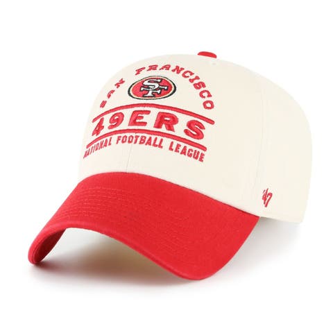 Men's '47  Natural San Francisco 49ers Windham Clean Up Adjustable Hat