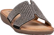 GOOD CHOICE NEW YORK Paxal Rhinestone Embellished Slide Sandal