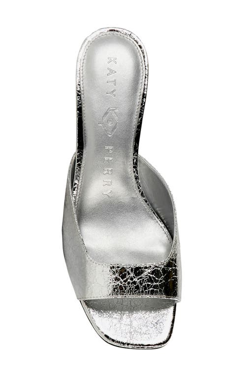 Shop Katy Perry The Ladie Kitten Heel Slide Sandal In Silver