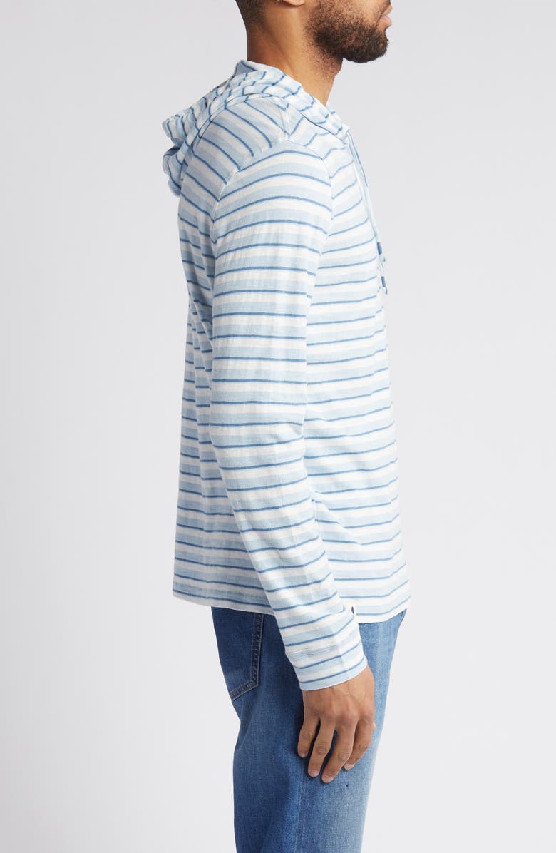 johnnie-O Anthony Indigo Stripe Hoodie, Alternate, color, 