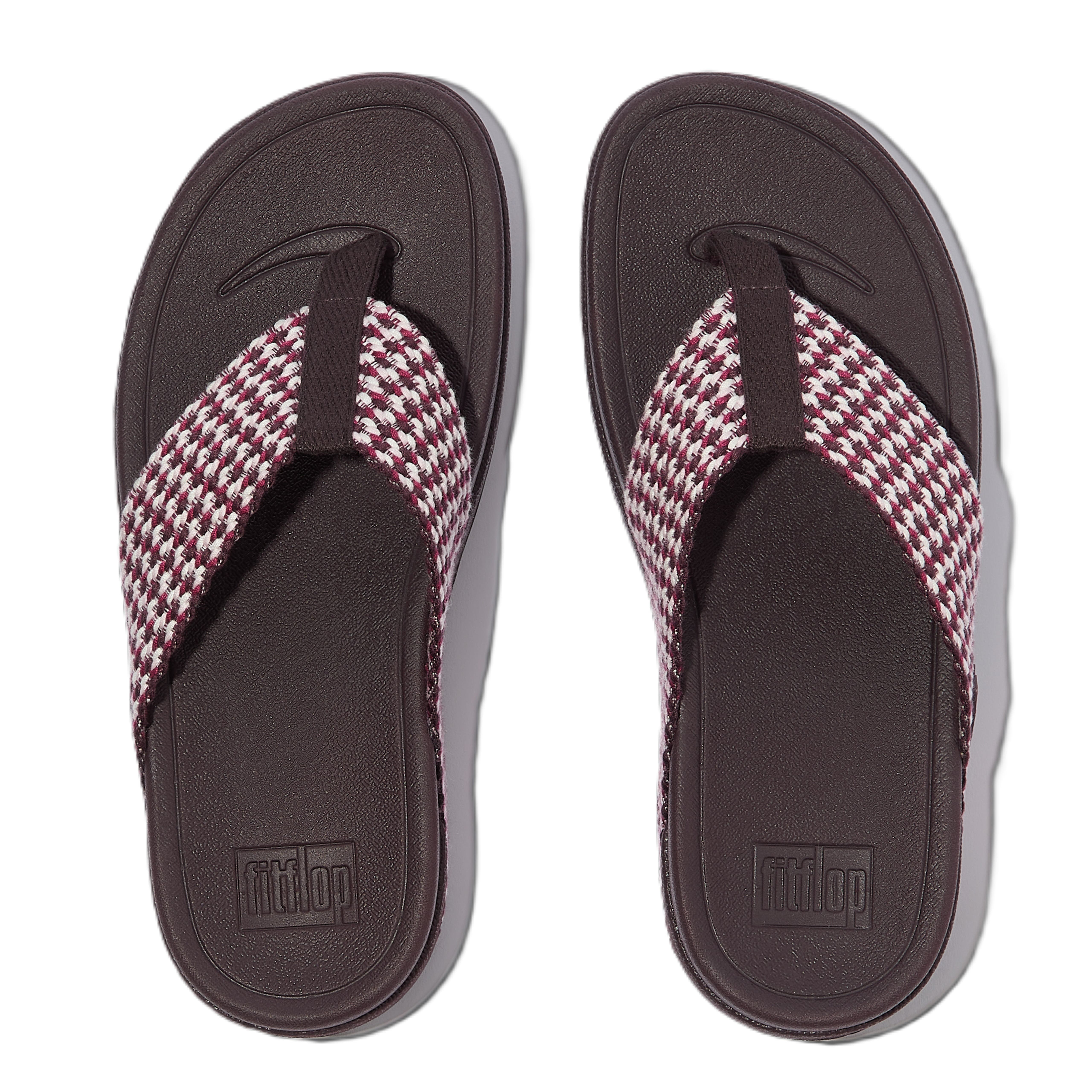 FitFlop Surfa Multi Tone Toe Post Sandals, Alternate, color, Plumberry