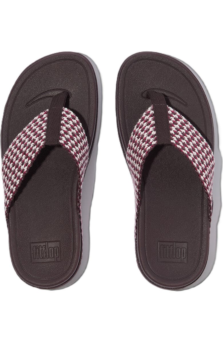FitFlop Surfa Multi Tone Toe Post Sandals, Alternate, color, Plumberry
