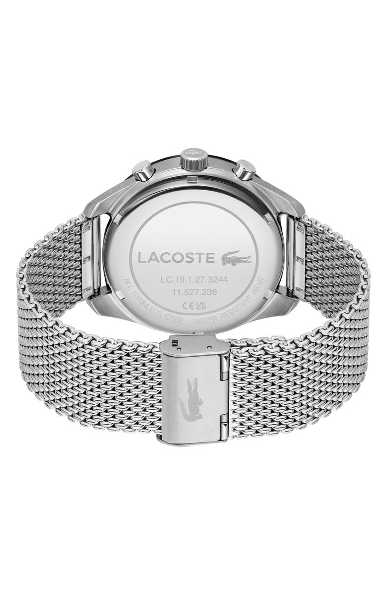 Lacoste Boston Chronograph Mesh Strap Watch, 42mm, Alternate, color, 