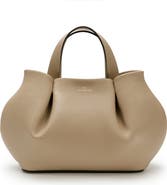 LA PORTEGNA Isabela Shoulder Bag Sculpted From Full Grain Leather