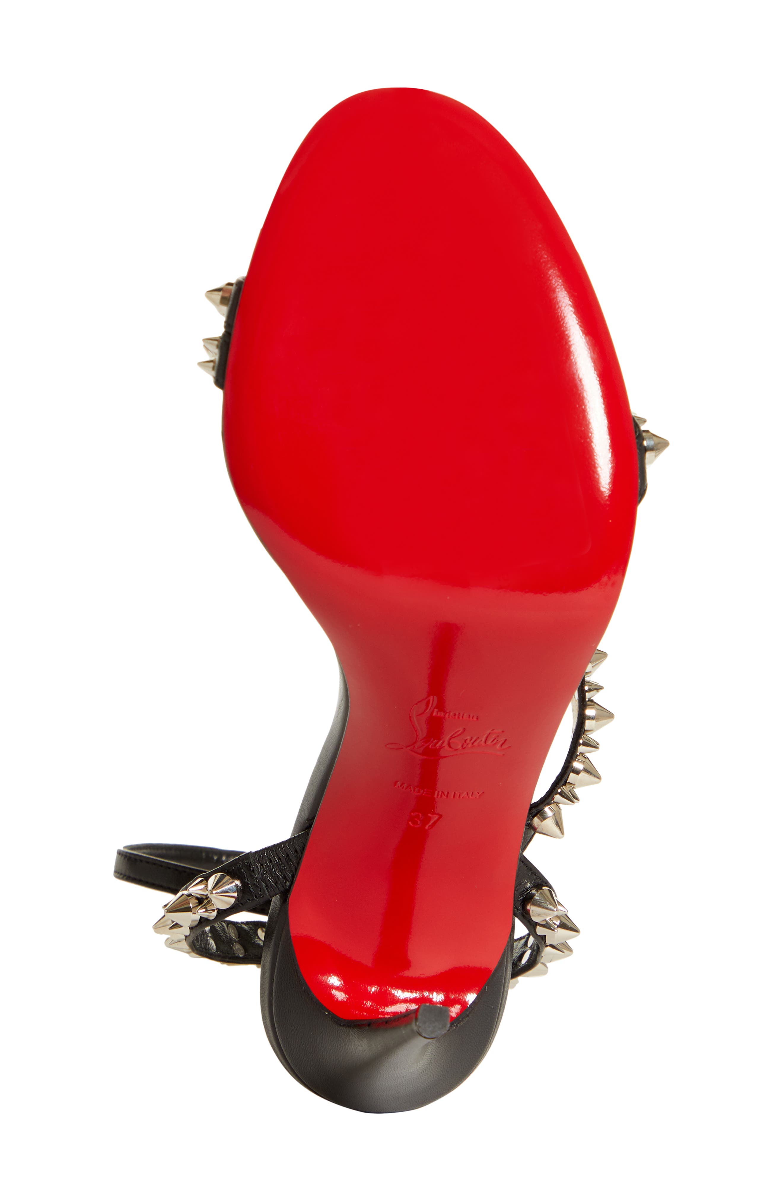 Christian Louboutin Mafaldina Spikes Sandal, Alternate, color, 