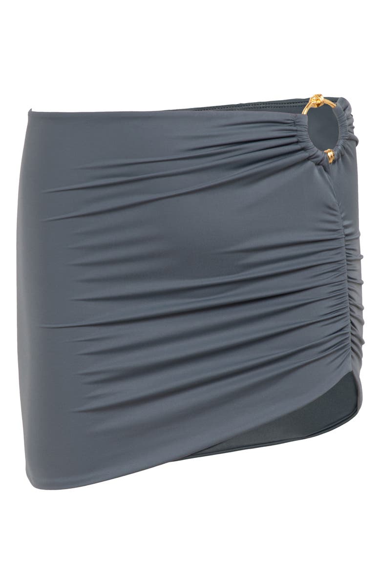 ViX Paula Hermanny Meg Cover-Up Miniskirt, Main, color, Grey