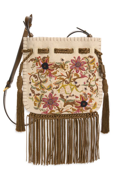 Small Nellcôte Fringe Embroidered Bag