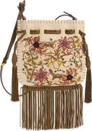 Valentino Garavani Small Nellcôte Fringe Embroidered Bag