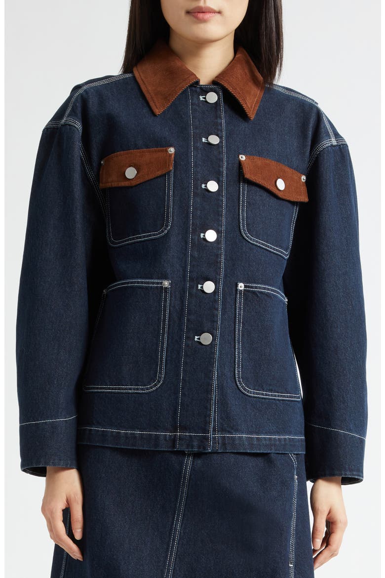 Chore Denim Jacket, Alternate, color, DARK INDIGO