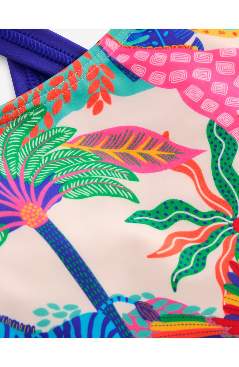 Mini Boden Kids' Crisscross Strap One-Piece Swimsuit, Alternate, color, 