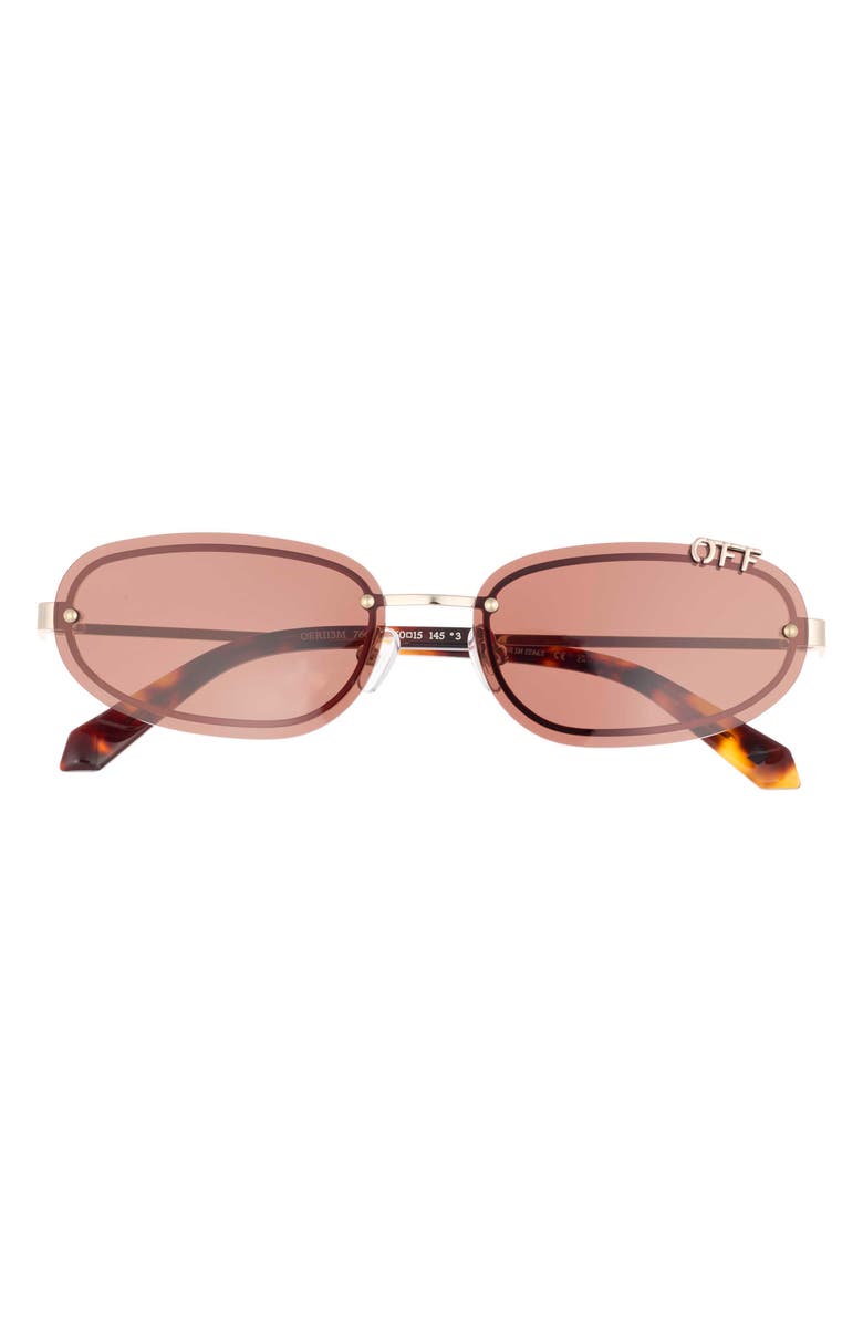 Off-White Miami 60mm Oval Sunglasses, Main, color, 