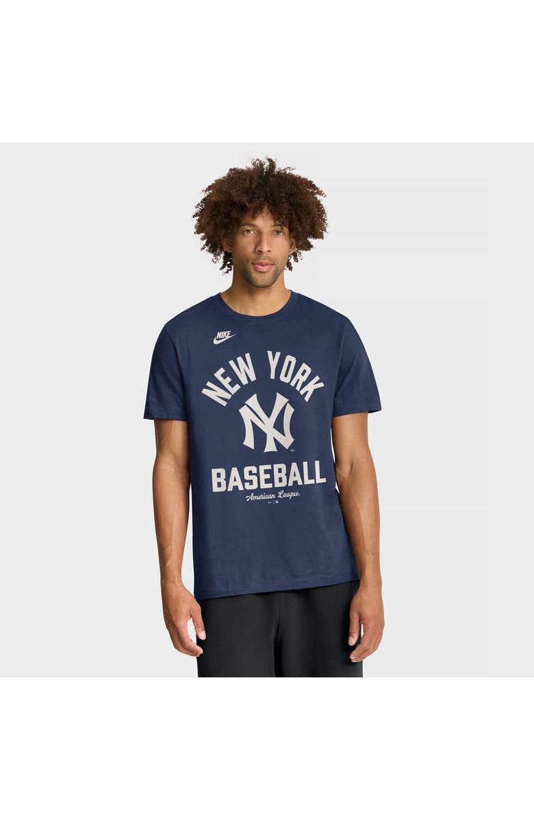 Nike Men's Nike Navy New York Yankees Cooperstown Collection T-Shirt, Main, color, 