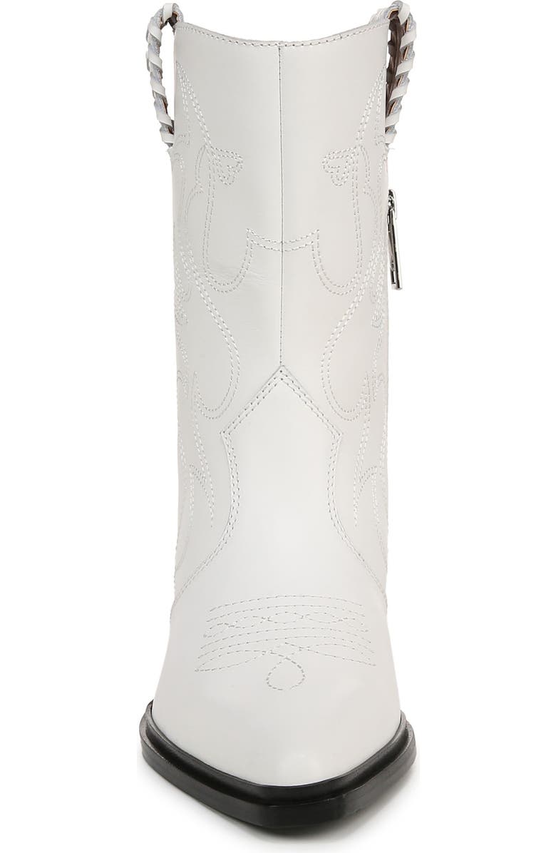 Franco Sarto Bianca Western Boot, Alternate, color, White/ Black