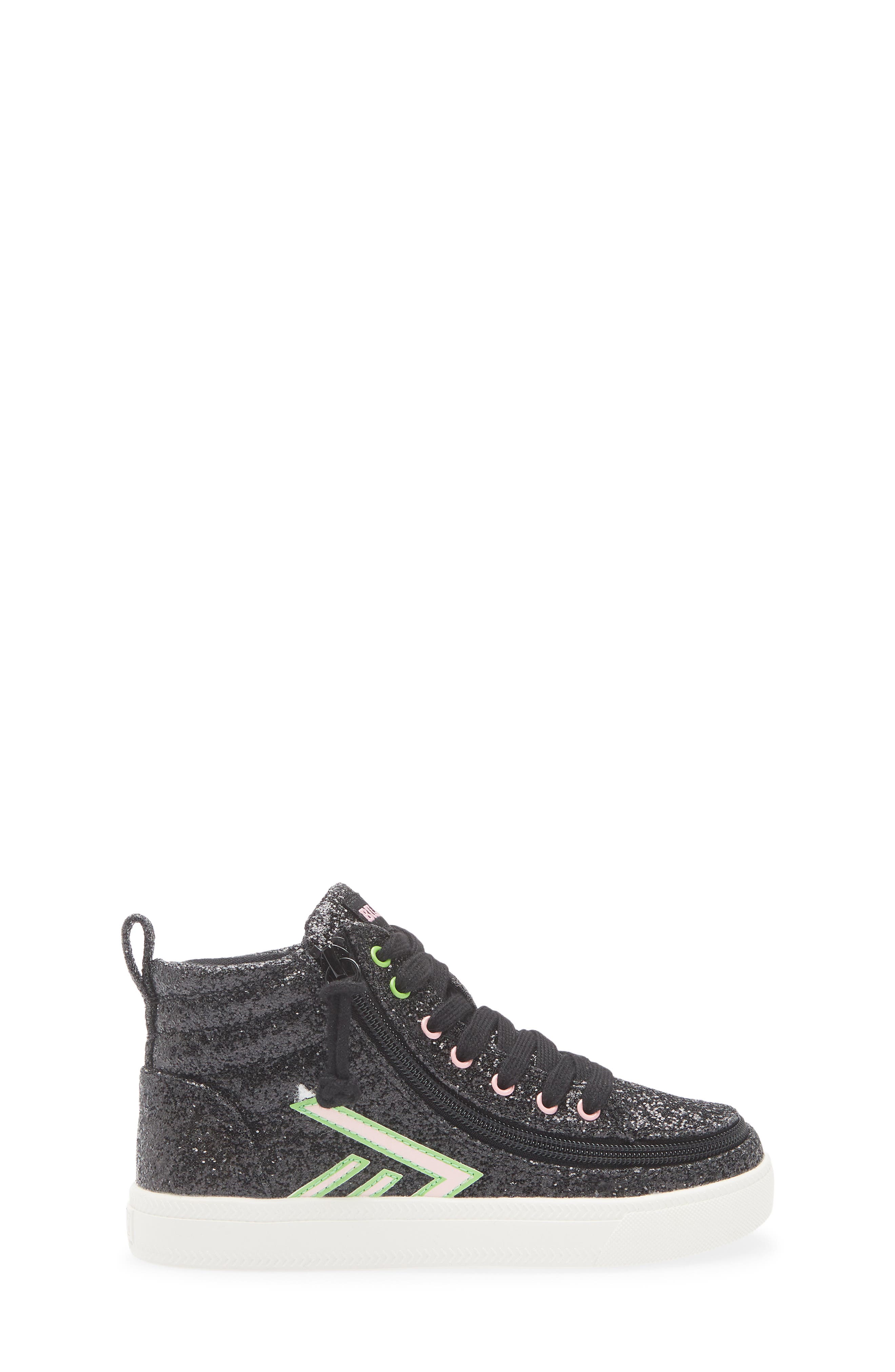 BILLY Footwear x Wicked Kids' Glitz High Top Sneaker, Alternate, color, Wicked Black Glitz