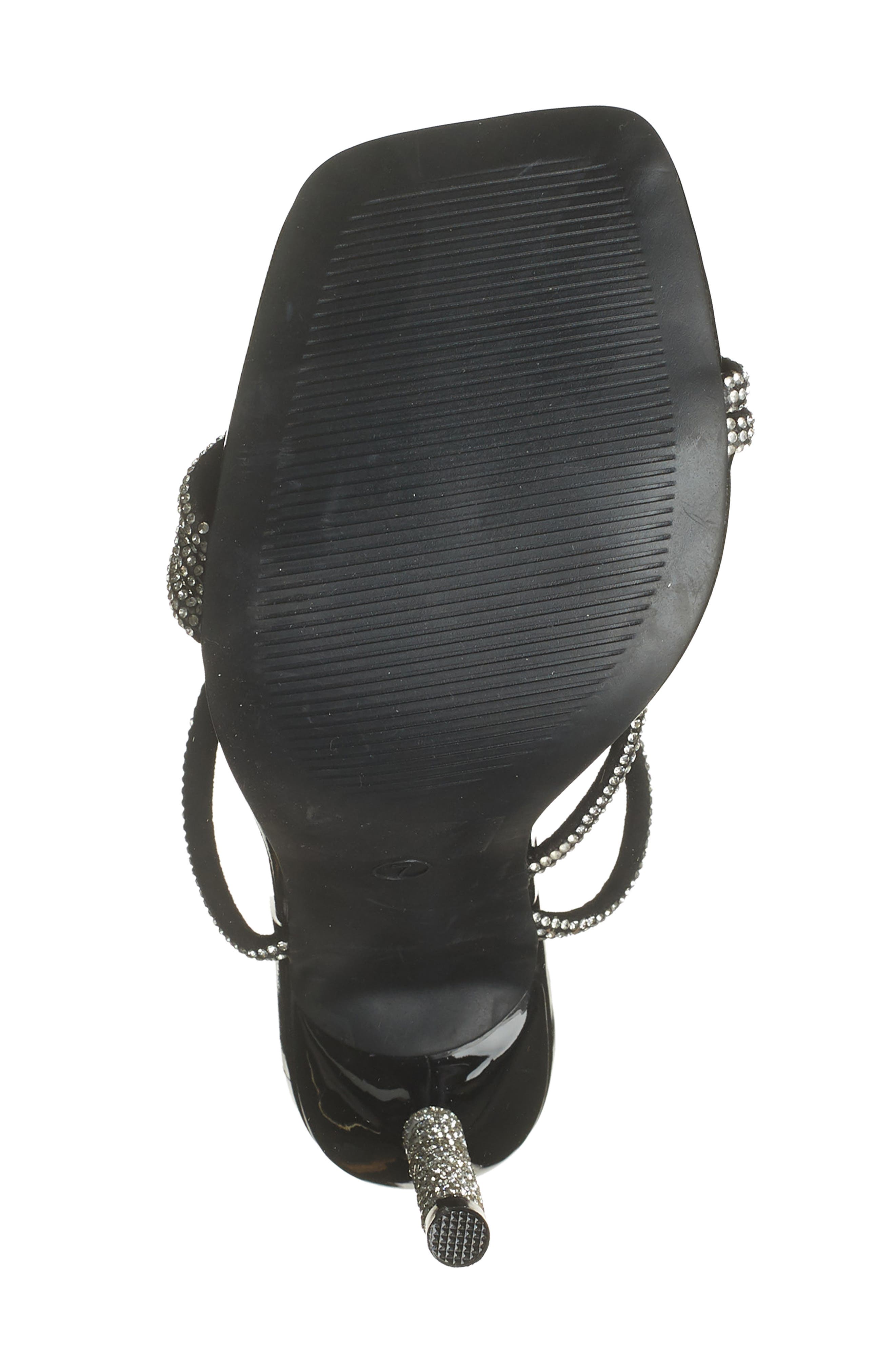 WILD DIVA LOUNGE Flair Crystal Stiletto Sandal, Alternate, color, 
