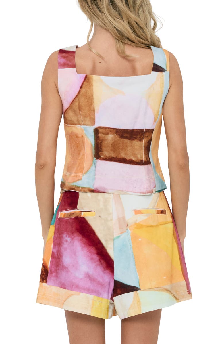 CIEBON Yesika Sleeveless Top, Alternate, color, Yellow Multi